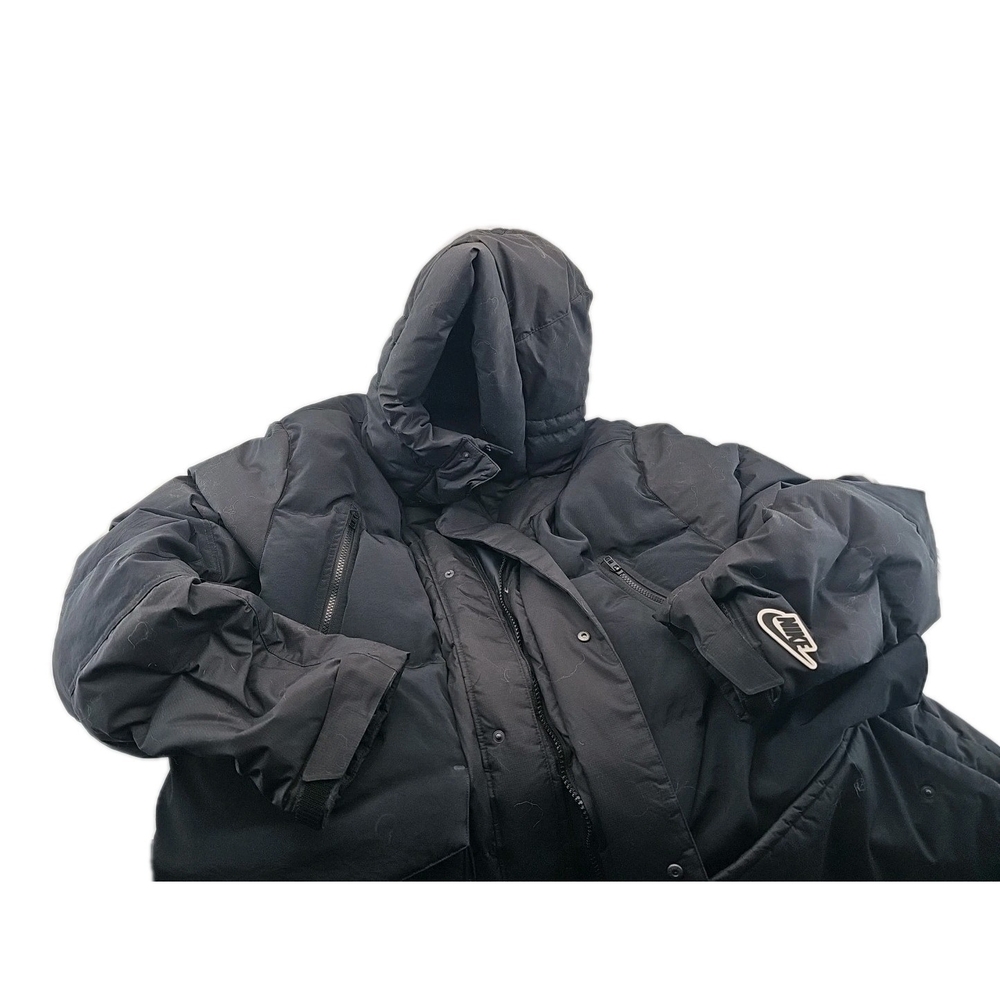 Nike CU4392-010 Black GOOSE Down Hooded Jacket 2XL TT RARE XXLTT